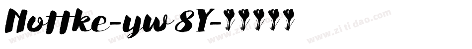 Nottke-yw8Y字体转换 Nottke-yw8Y字体转换