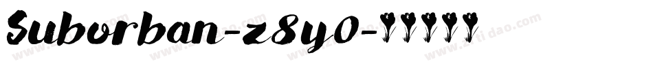 Suborban-z8y0字体转换 Suborban-z8y0字体转换