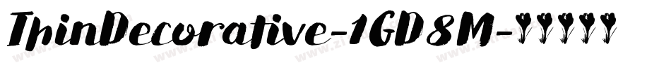 ThinDecorative-1GD8M字体转换