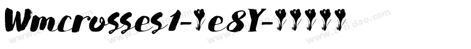Wmcrosses1-4e8Y字体转换