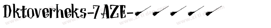 Dktoverheks-7AZE字体转换