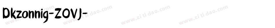 Dkzonnig-ZOVJ字体转换