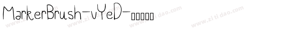 MarkerBrush-vYeD字体转换