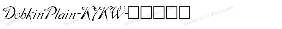 DobkinPlain-K7KW字体转换