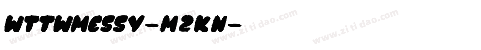 Wttwmessy-M2Kn字体转换