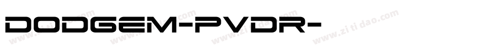 Dodgem-PVdr字体转换
