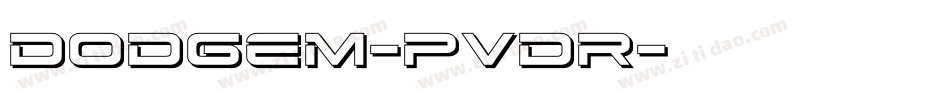 Dodgem-PVdr字体转换