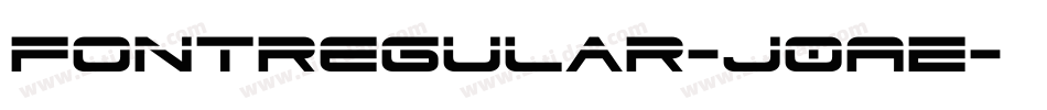 FontRegular-J0AE字体转换