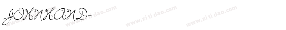 JOHNHAND字体转换
