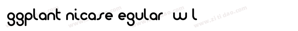EggplantUnicaseRegular-2wDl字体转换
