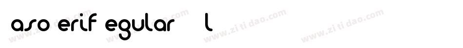 LasoSerifRegular-4KDl字体转换