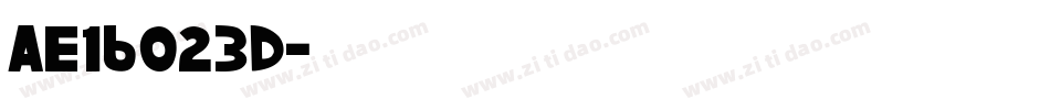 AE16023D字体转换