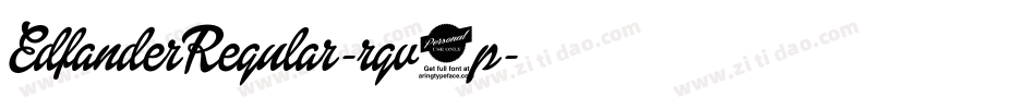 EdfanderRegular-rgv3p字体转换