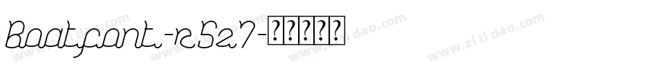 Boatfont-r5z7字体转换