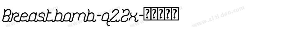 Breastbomb-qZ2x字体转换