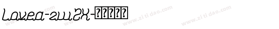 Lovea-zw2X字体转换