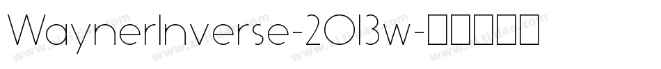 WaynerInverse-2O13w字体转换