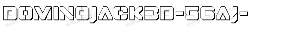 DominoJack3D-5Gaj字体转换