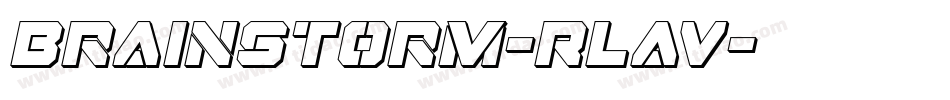 BrainStorm-RLaV字体转换