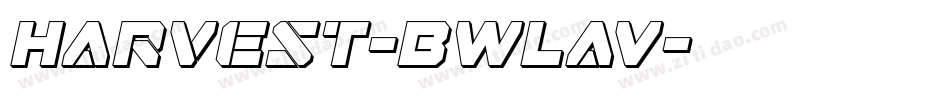 Harvest-BWLaV字体转换