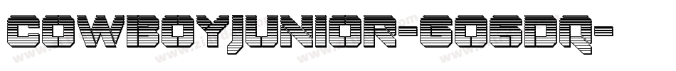 CowboyJunior-GO6Dq字体转换