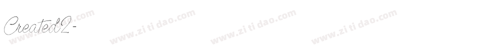 Created2字体转换