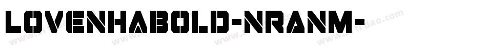 Lovenhabold-nRAnM字体转换