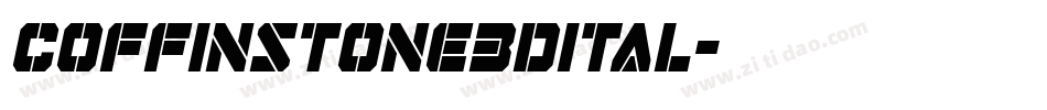 coffinstone3dital字体转换
