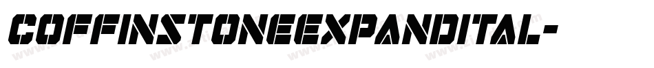 coffinstoneexpandital字体转换