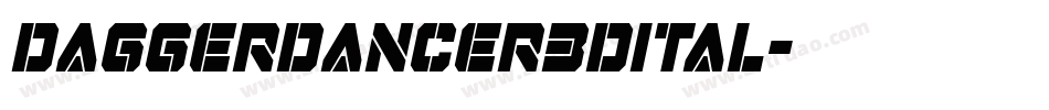 daggerdancer3dital字体转换