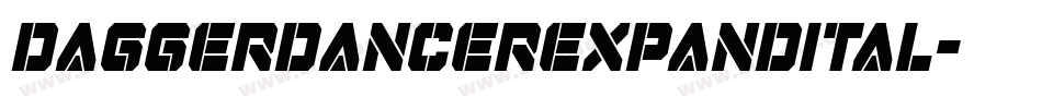 daggerdancerexpandital字体转换