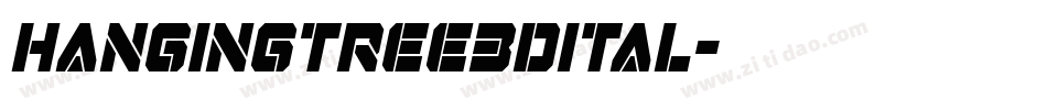 hangingtree3dital字体转换