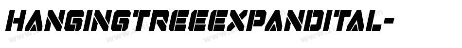 hangingtreeexpandital字体转换
