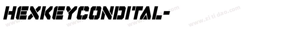 hexkeycondital字体转换