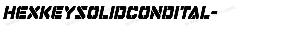 hexkeysolidcondital字体转换