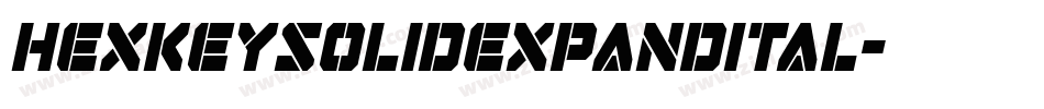 hexkeysolidexpandital字体转换