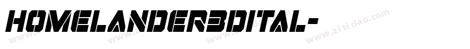homelander3dital字体转换