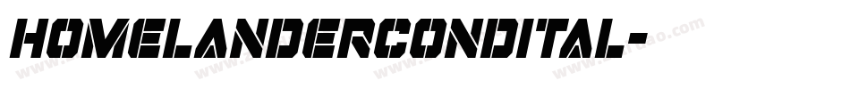 homelandercondital字体转换