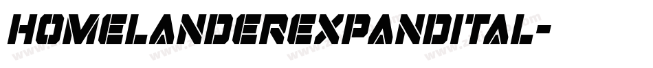 homelanderexpandital字体转换