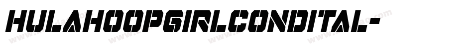 hulahoopgirlcondital字体转换