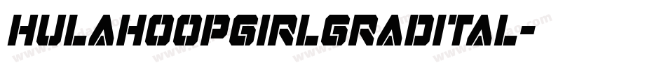 hulahoopgirlgradital字体转换