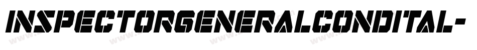 inspectorgeneralcondital字体转换