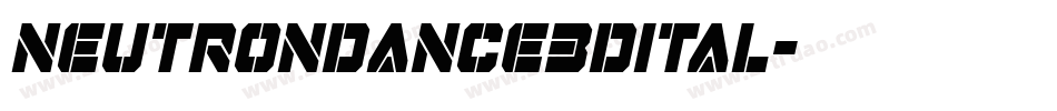 neutrondance3dital字体转换