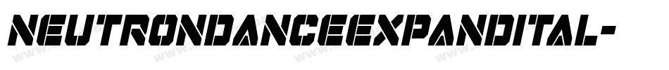 neutrondanceexpandital字体转换