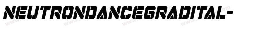 neutrondancegradital字体转换