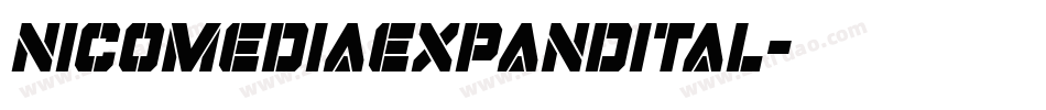 nicomediaexpandital字体转换