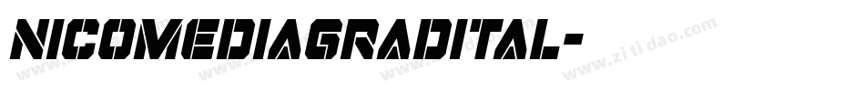 nicomediagradital字体转换