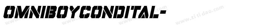 omniboycondital字体转换 omniboycondital字体转换
