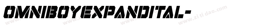omniboyexpandital字体转换 omniboyexpandital字体转换