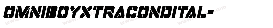 omniboyxtracondital字体转换